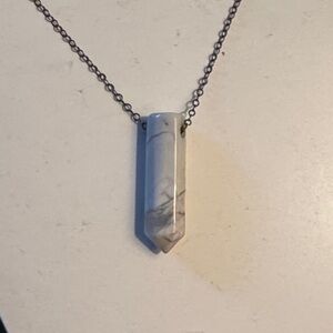 Elegant White Pendant Necklace